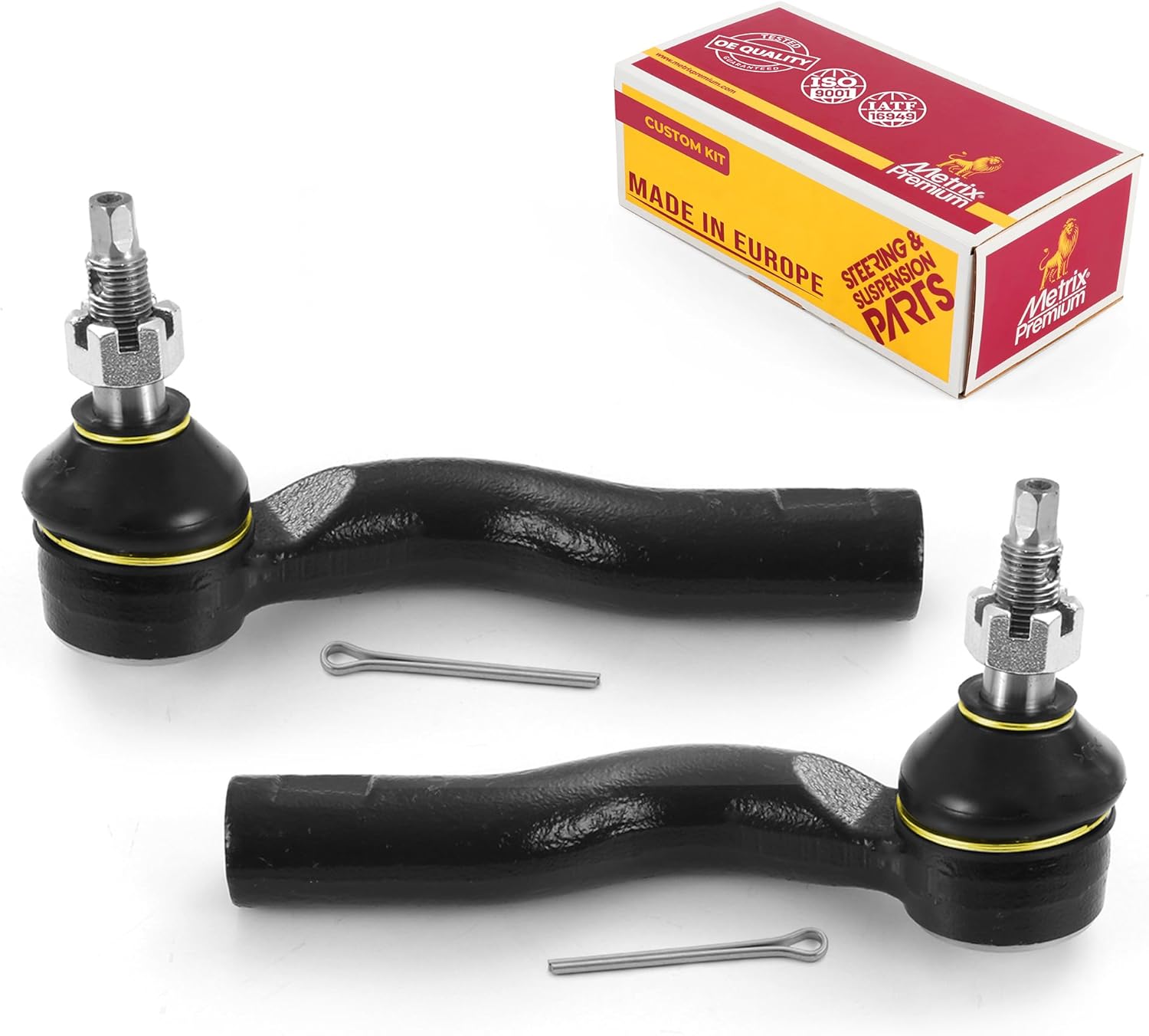 Metrix Premium Chassis Parts - Front Left & Right Outer Tie Rod End Kit Fits 2011-2012 Lincoln MKZ, 2010-2012 Ford Fusion, 10-11 Mercury Milan, Replacement ES800798, ES800797, Made in Europe