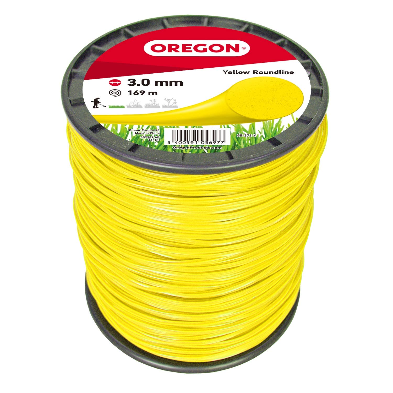 Spule mit Oregon Rundfaden 3,0 mm Nylon-Trimmerfaden