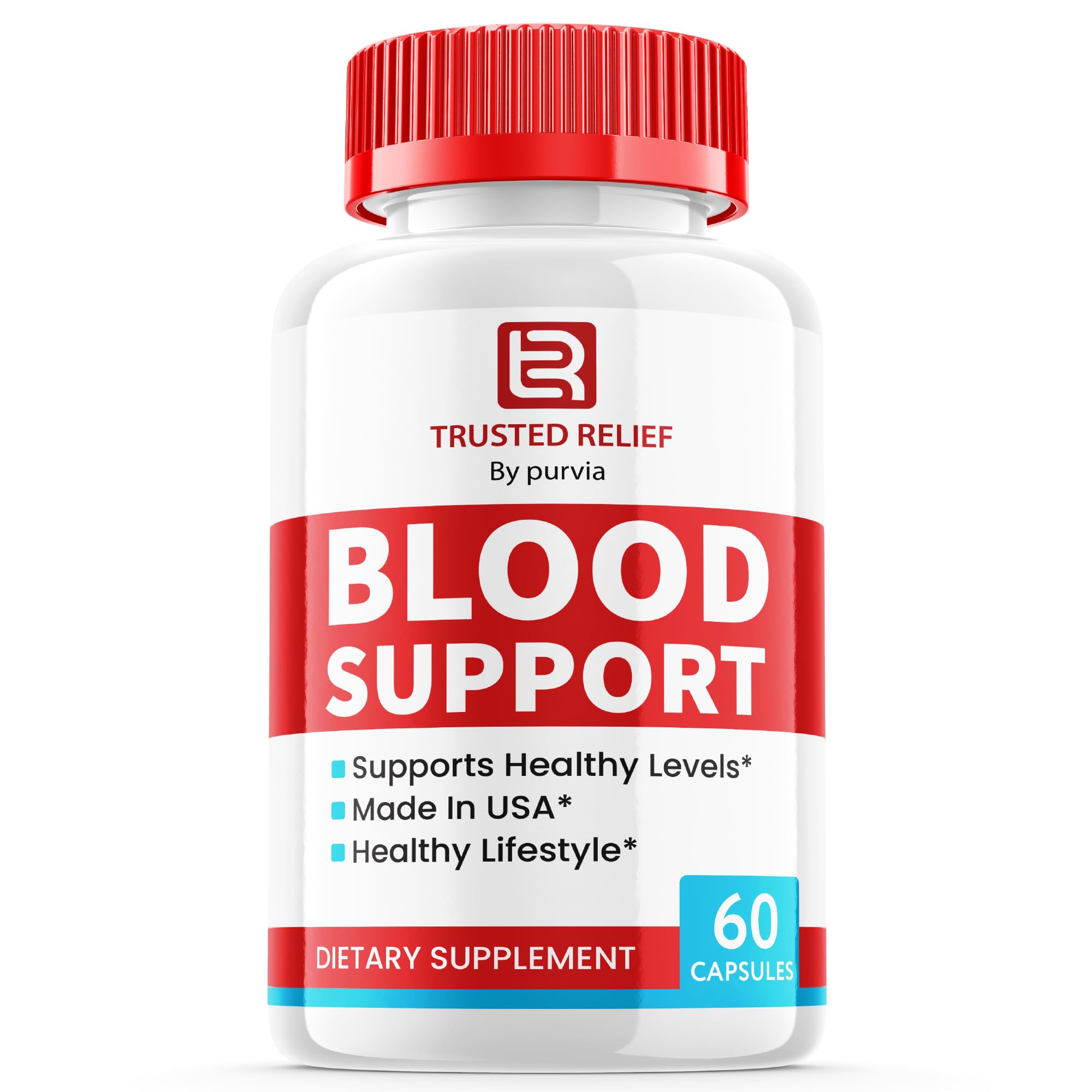 Trusted Relief Blood Support Pills - Official Formula - Trusted Relief Capsules, TrustedRelief Support Capsules, Trusted Relief Advanced Formula Blood Support Vitamin Supplement Maximum (60 Capsules)