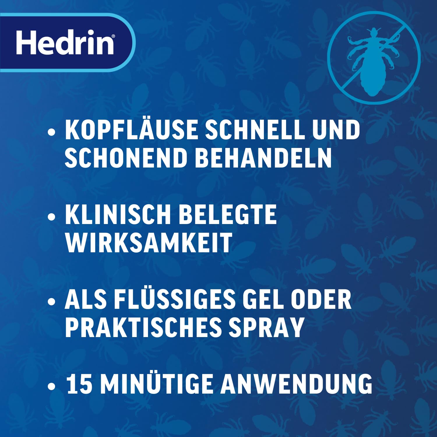 Hedrin gegen Läuse Once Spray Gel, 60 ml Lösung