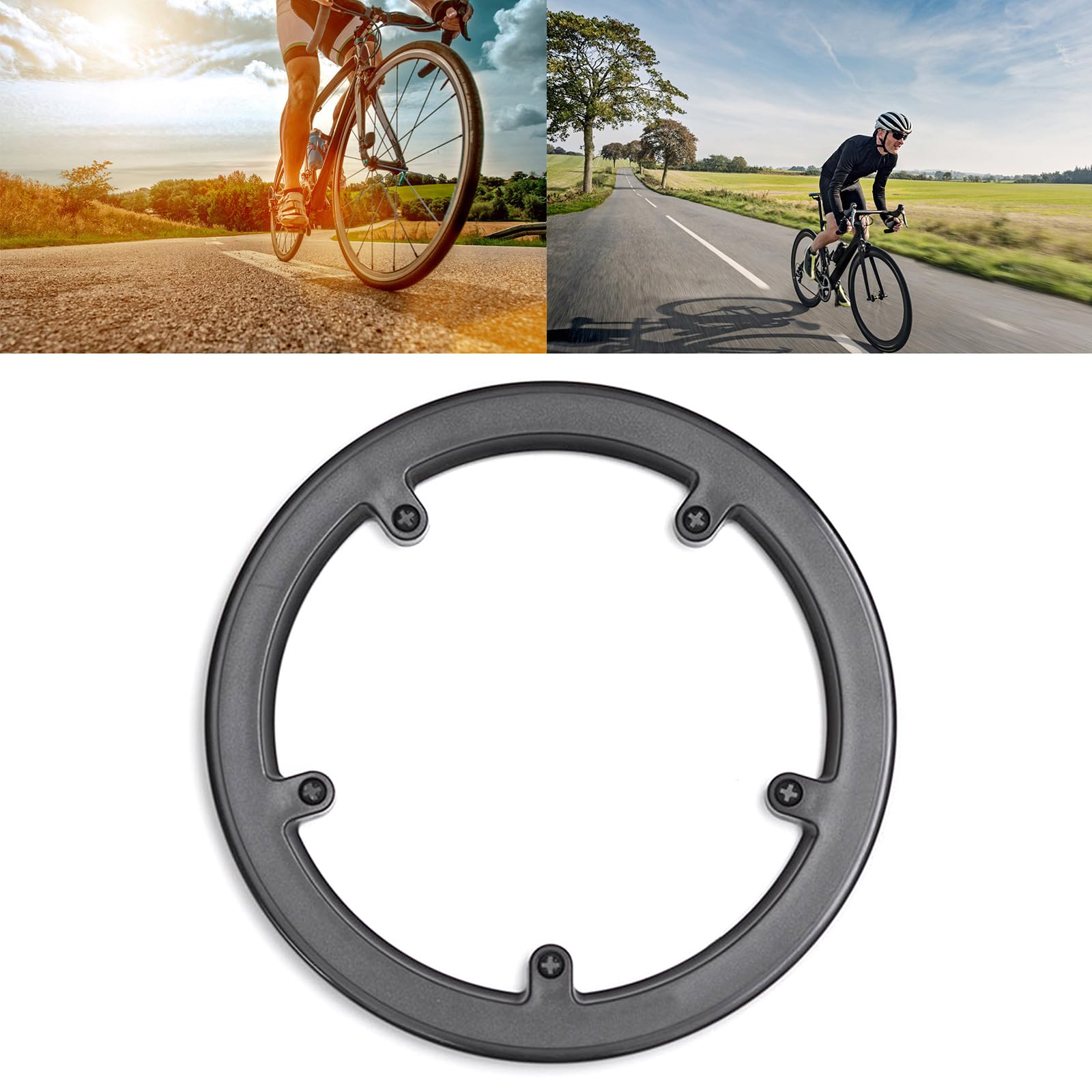 Anelli per ruota della catena della bici Copertura protettiva ad alta resistenza Copertura della corona Biciclette Accessori guarnitura della bici Guardia guarnitura