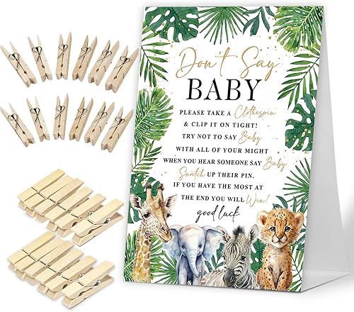 Miniatura 6 de Juego de baby shower, bruja fantasma, calabaza, Halloween, baby shower, incluye letrero de baby shower y 50 pinzas para la ropa, decoración de baby