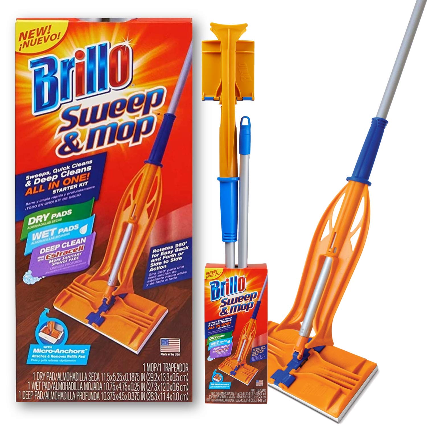 Armaly Brands Brillo Sweep & Mop Starter Kit, 1-Count