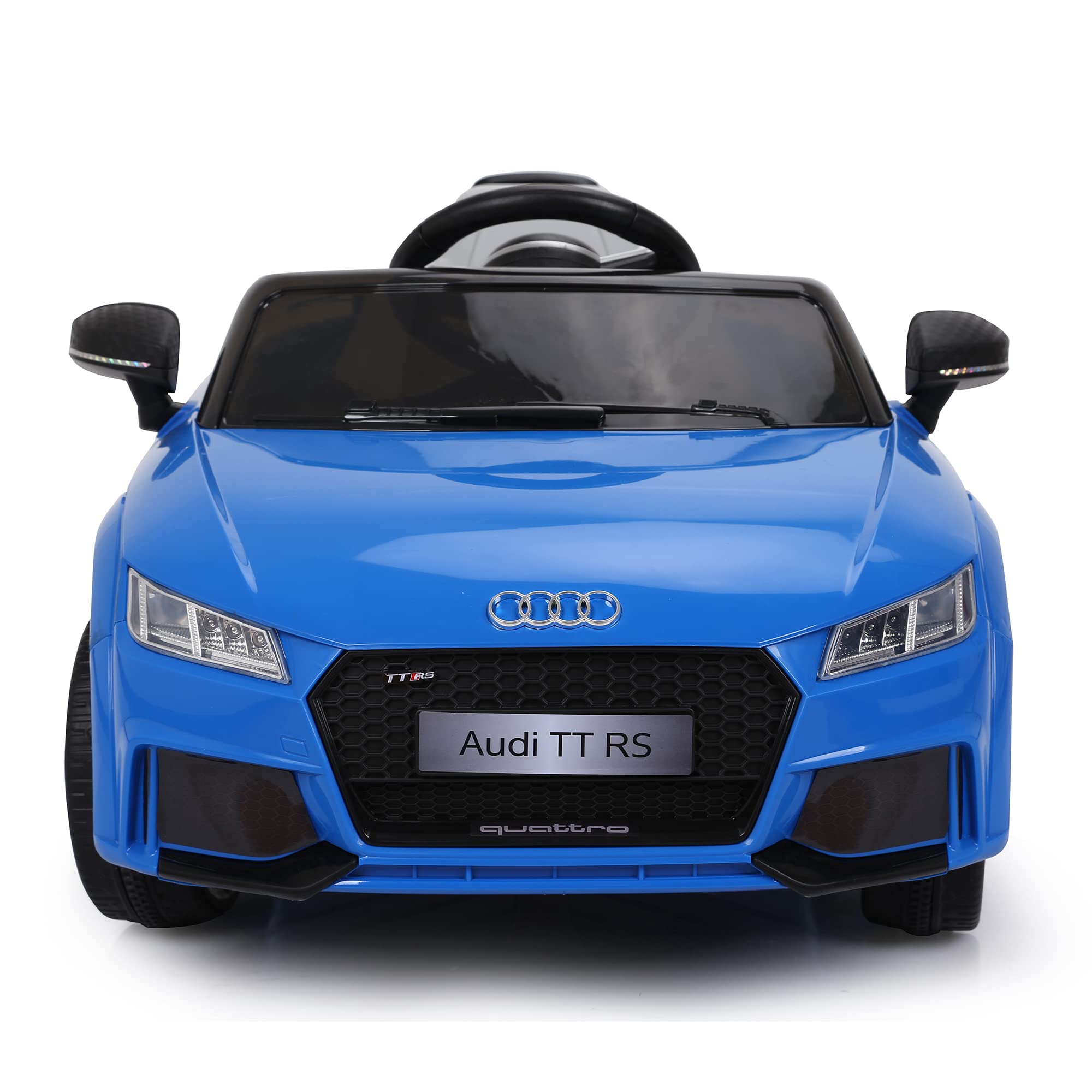 FEBER Audi TT RS Azul R/C, Coche eléctrico de 1 Plaza, radiocontrol, con Detalles de Coche: Faros con luz, 2 Marchas, Sonido, de 3 a 8 años, Famosa (800013441)