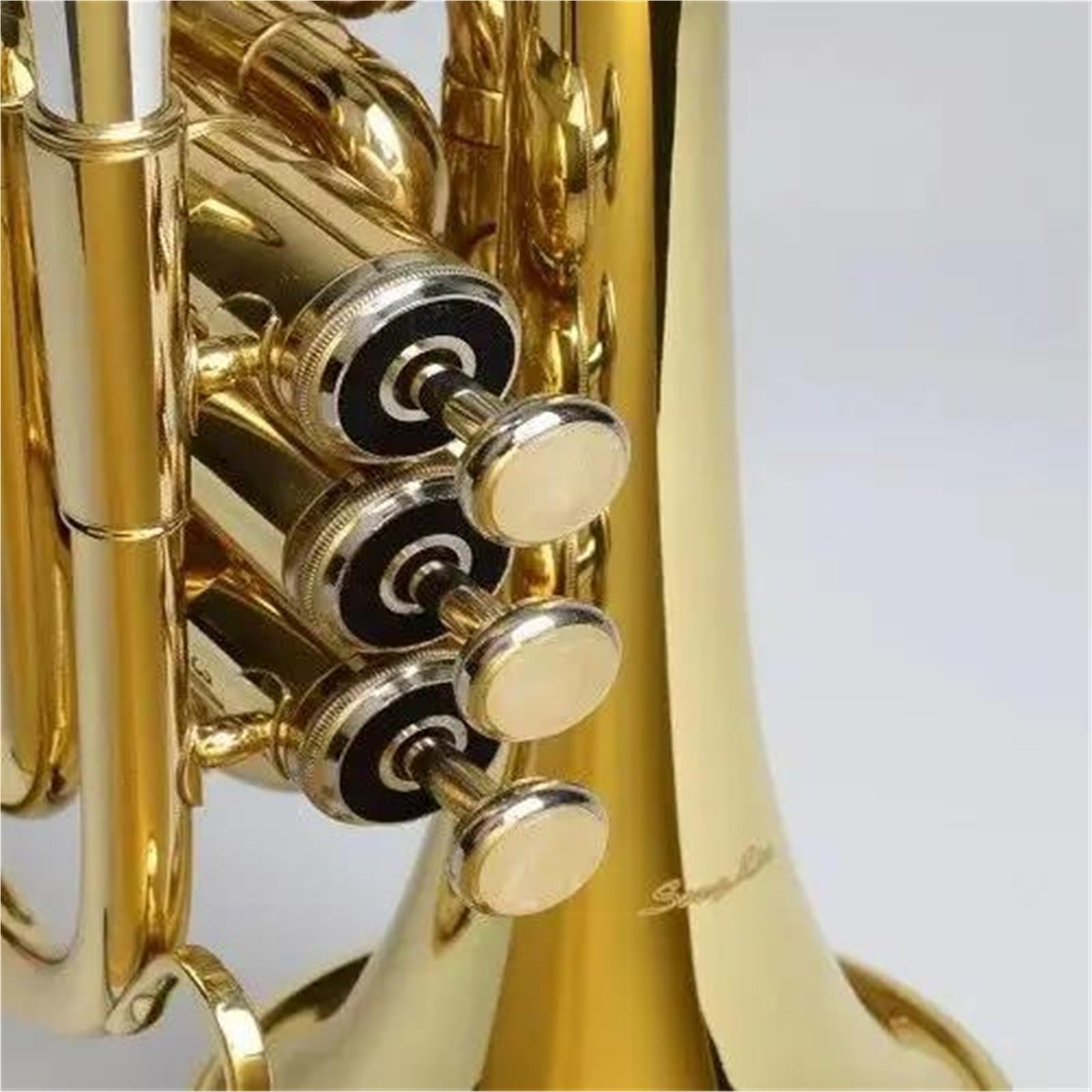 Trompeta Instrumento Musical Trompeta Plana B-key Trompeta De Bolsillo Banda Para Adultos Instrumentos Para Tocar
