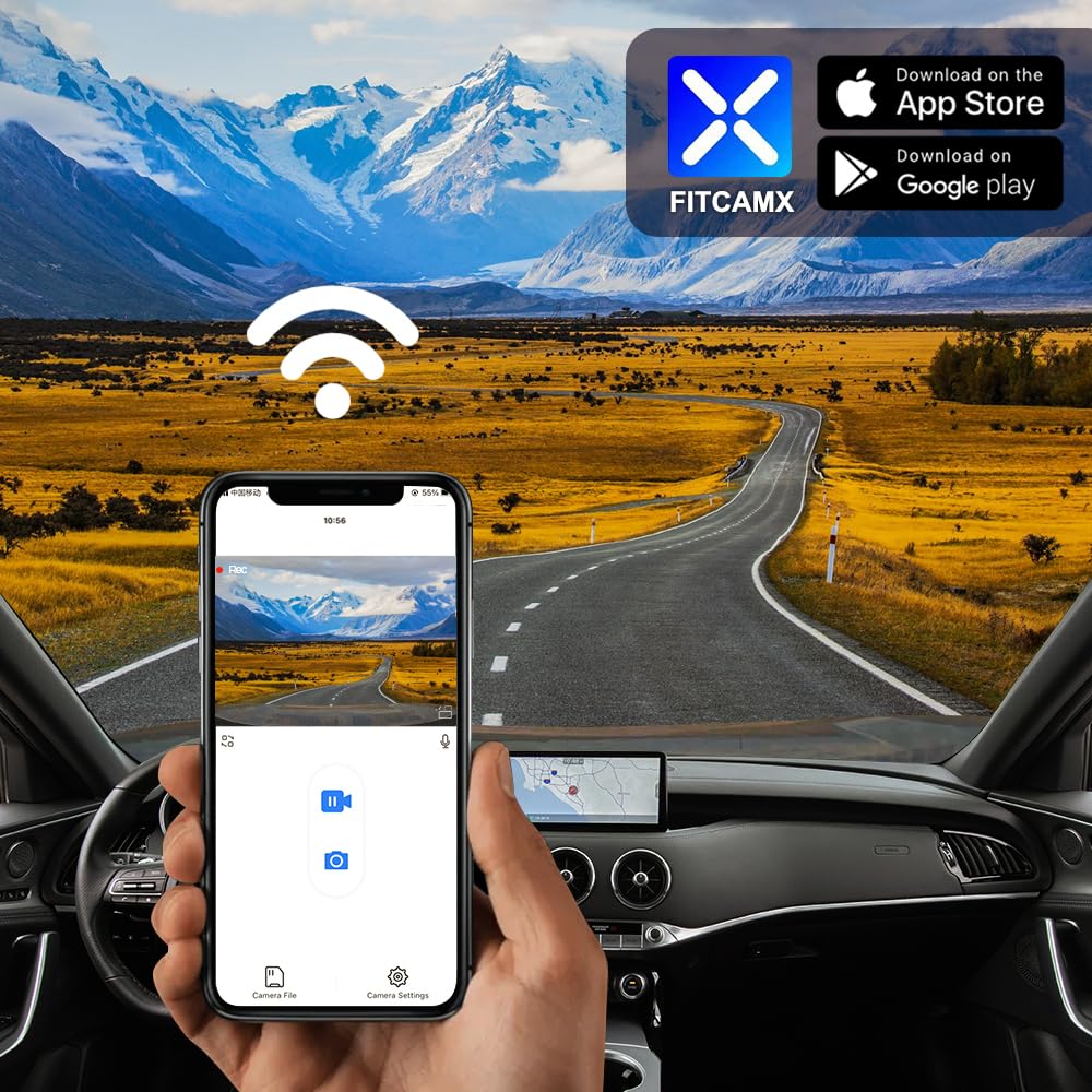 Amazon.com: Fitcamx 2K Dual Dash Cam for 2022-2024 Kia Stinger