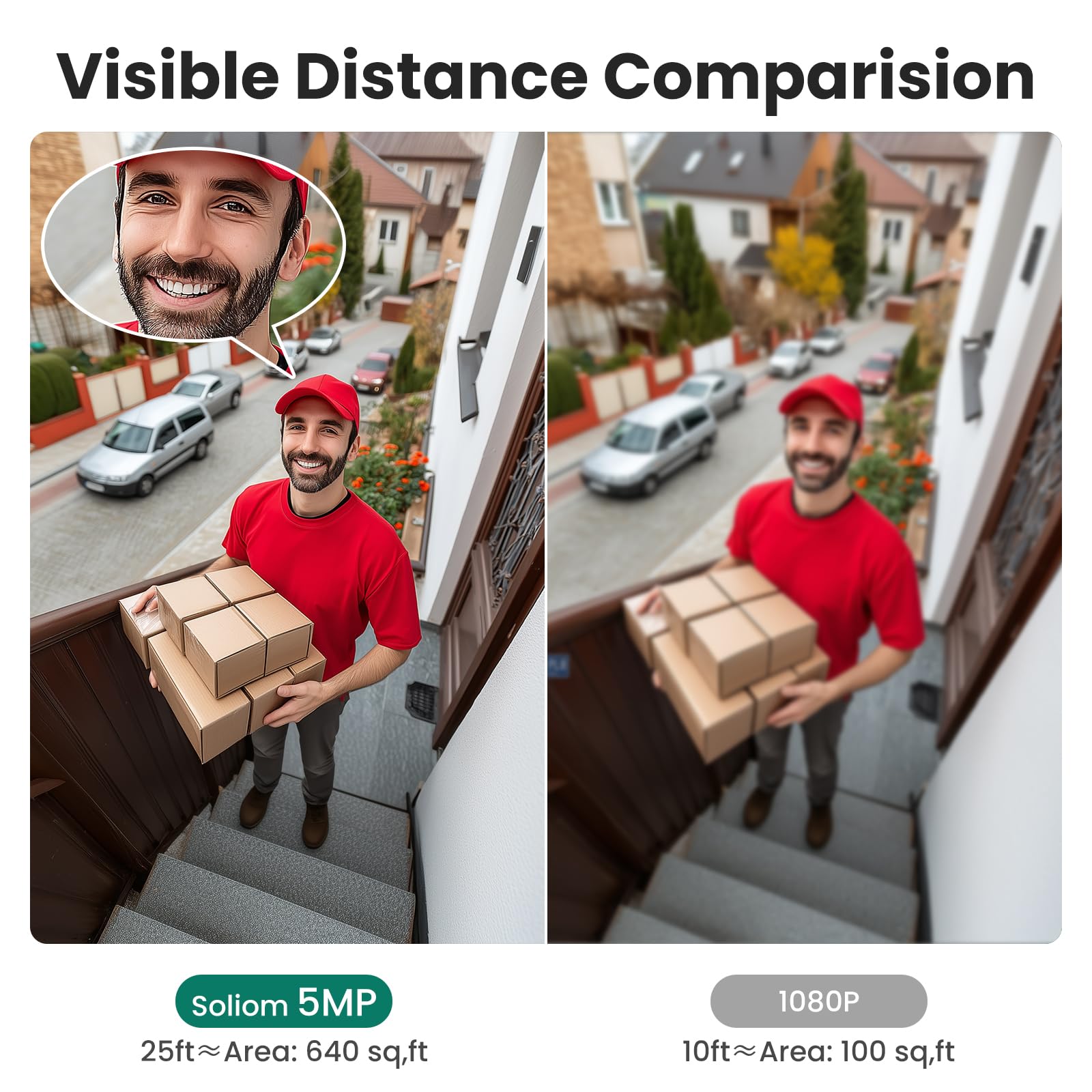 SOLIOM- 5MP Security Cameras Wireless Outdoor, No Subscription,4-Cam Pack, Solar Powered Home Security Camera with 360° Auto Tracking, Pan & Tilt, 3K Color Night Vision,5G & 2.4G Router Compatible