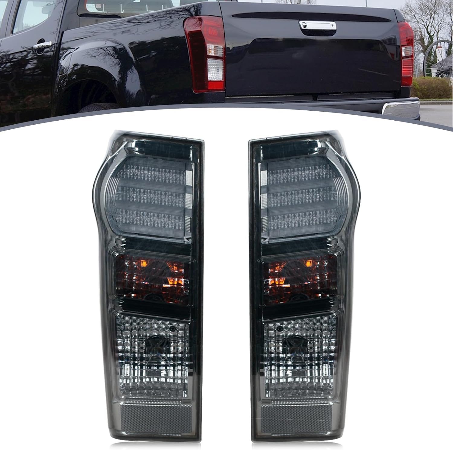 Tail Light For Isuzu Dmax Yukon Utah 2012-2016 Taillight with Bulbs Wire Harness 898125393 8961253983 Left&Right