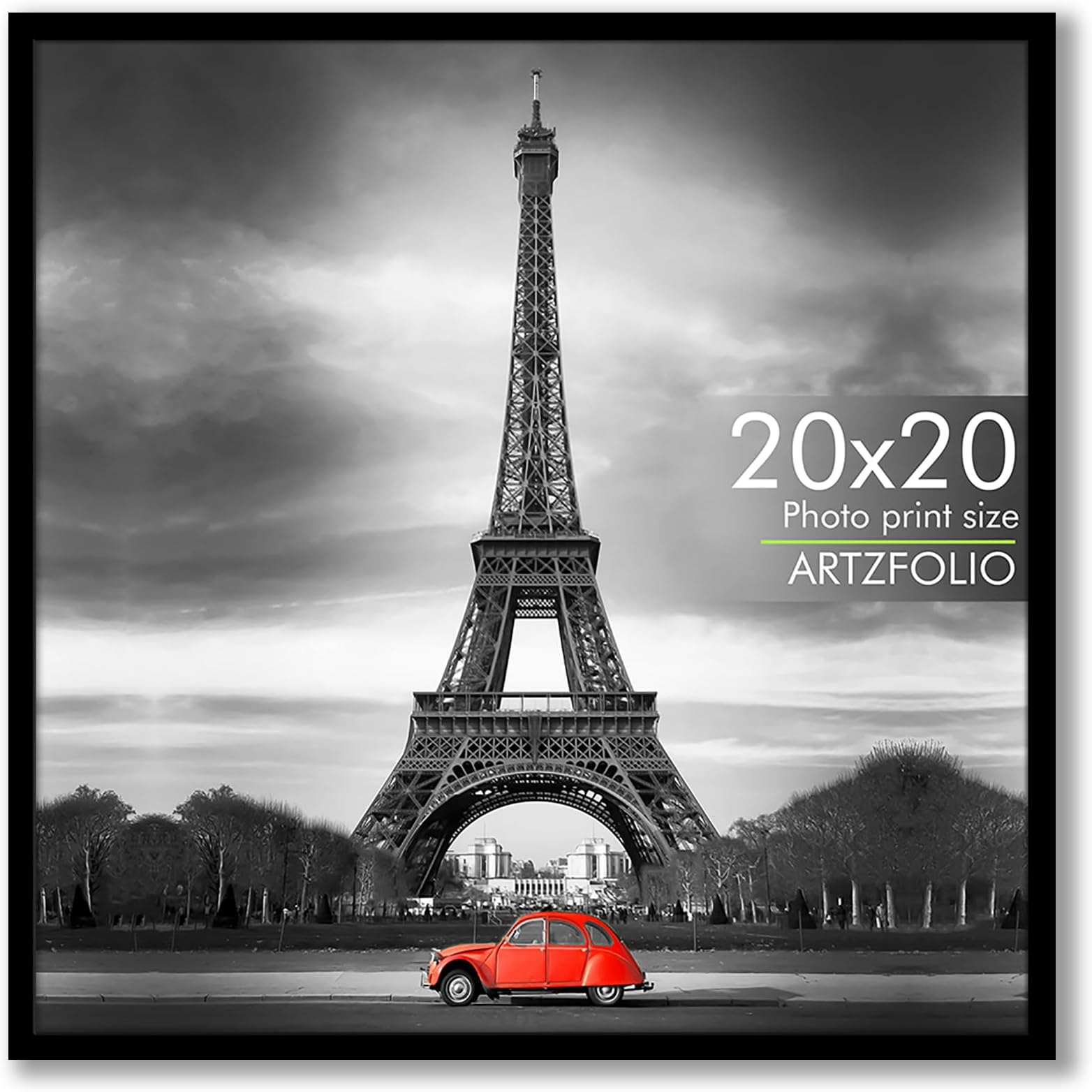 ArtzFolio Wall Photo Frame D577 | Extra Large Size Wall Photo Frames | Big Oversize Picture Frames Bedroom, Home & Office | Black | 20x20 inch (51x51 cms)