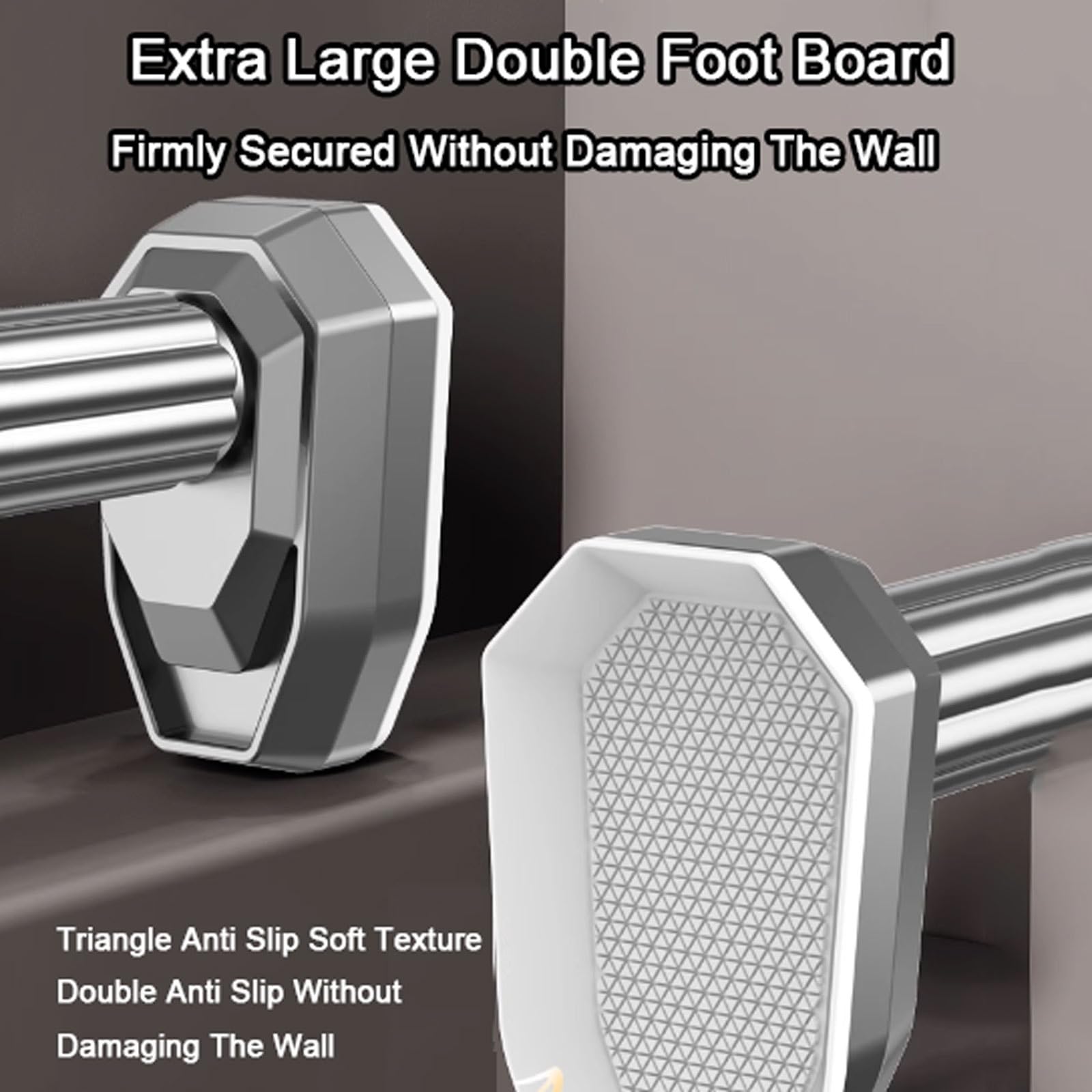 Asta di tensione estensibile senza trapano in acciaio inox per bagno e armadio, regolabile 110-200 cm, facile da installare, resistente alla ruggine, tenuta forte, design moderno