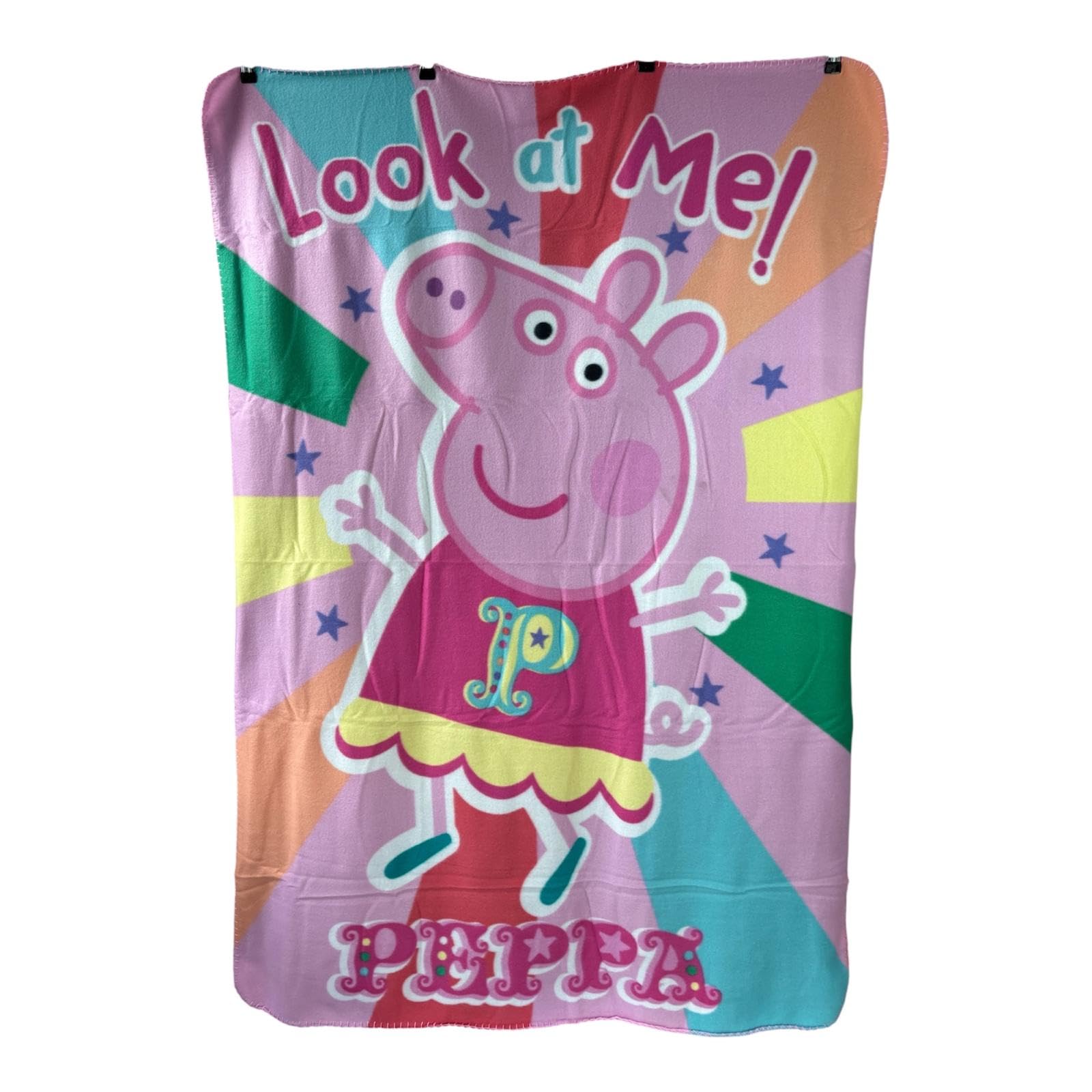 Tdl Pink Peppa Pig Fleece Blanket