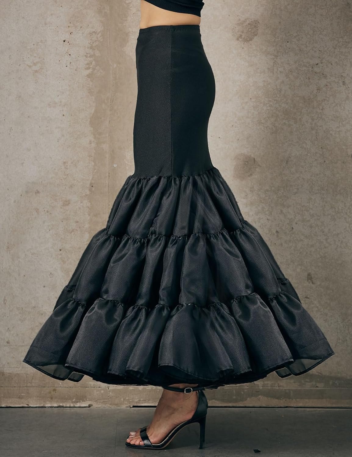 BEAUTELICATE Women Petticoat Skirt for Women Under Dress Hoopless Petticoat Mermaid Petticoat - Image 2