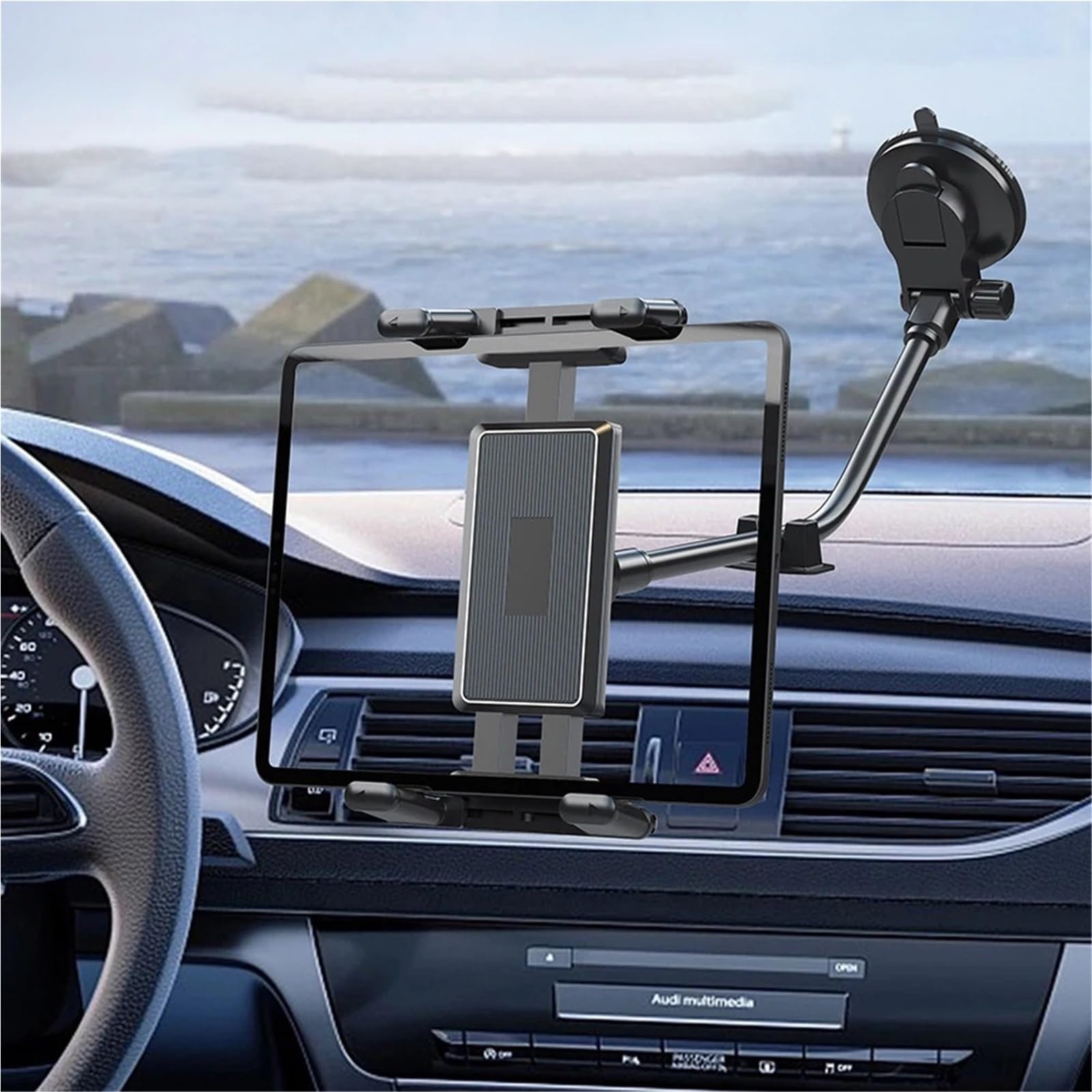 Soporte Movil Coche Soporte Auto Móvil Ventosa Parabrisas Coche Tableta Montaje Ajustable Tablero teléfono Tableta Soporte camión Ventana teléfono Soporte