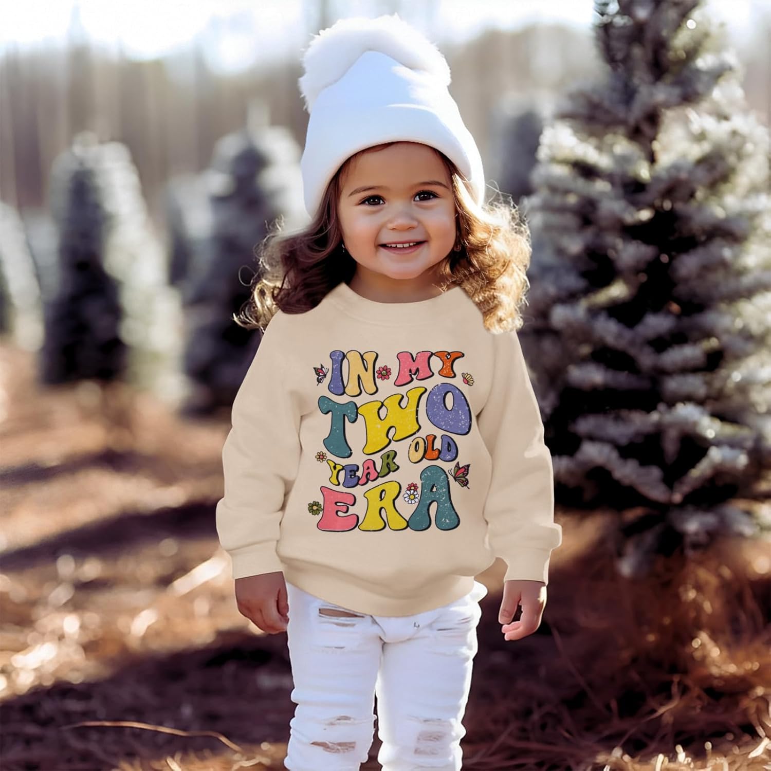 BOUTIKOME In My One-Seven Years Old Era Sweatshirt Toddler Girls 1st 2nd 3rd 4 5 6 7th Birthday Outfit B-day Shirt Pullover - Image 2