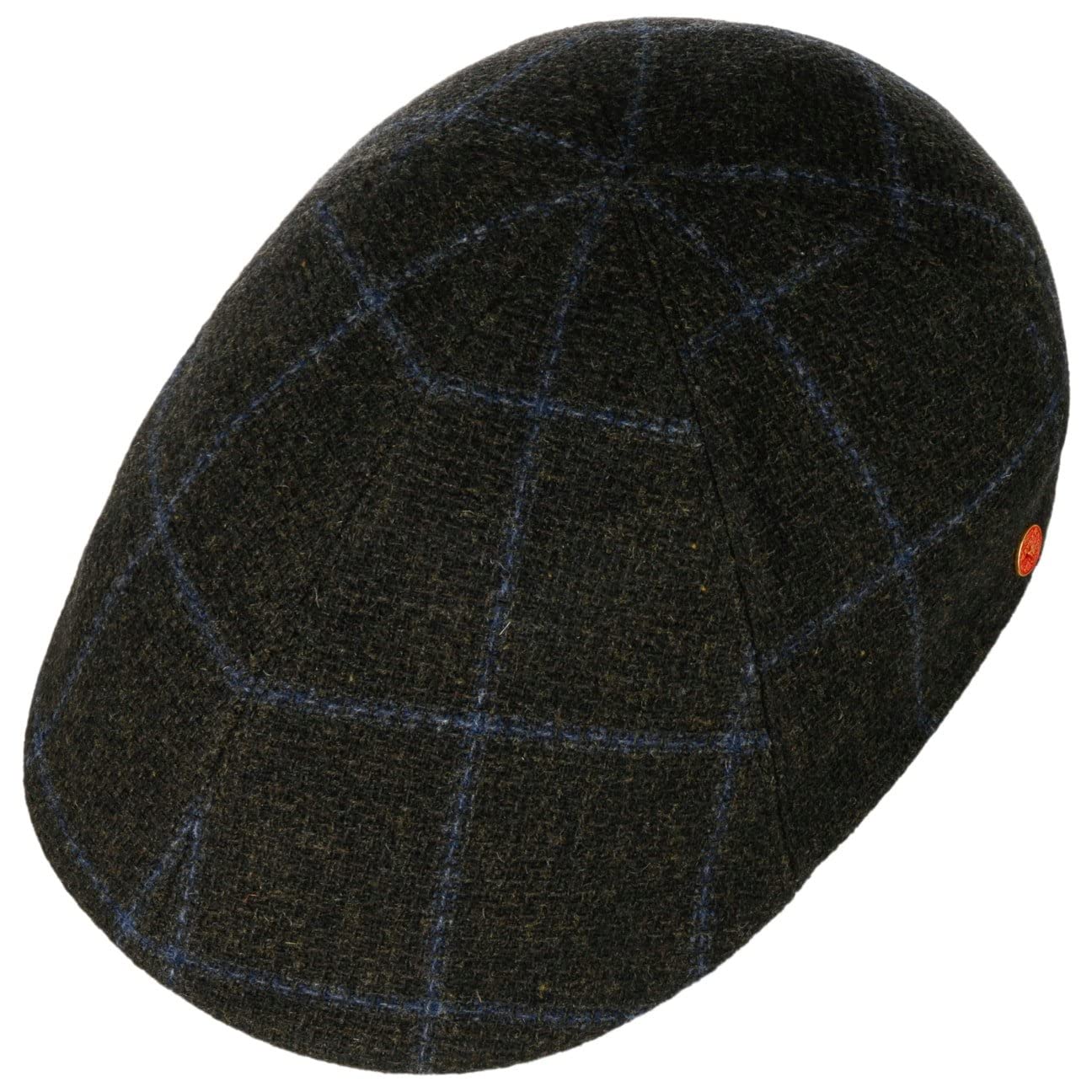Mayser Paddy Wool Check Flat Cap Men Green 6 7/8
