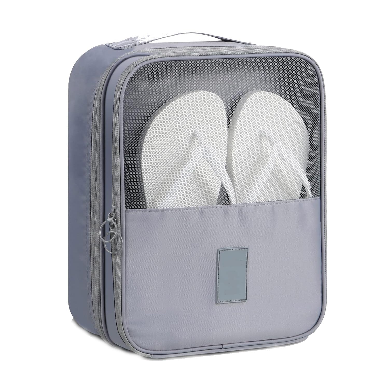 Portable Travel Shoe Organizer Bag with 3 Compartments, Waterproof Shoe Storage Pouch, Multi-Layer Shoe Packing Cube for Sneakers, Heels & Slippers, Foldable Luggage Shoe Bag(Pack of 1)-image-9