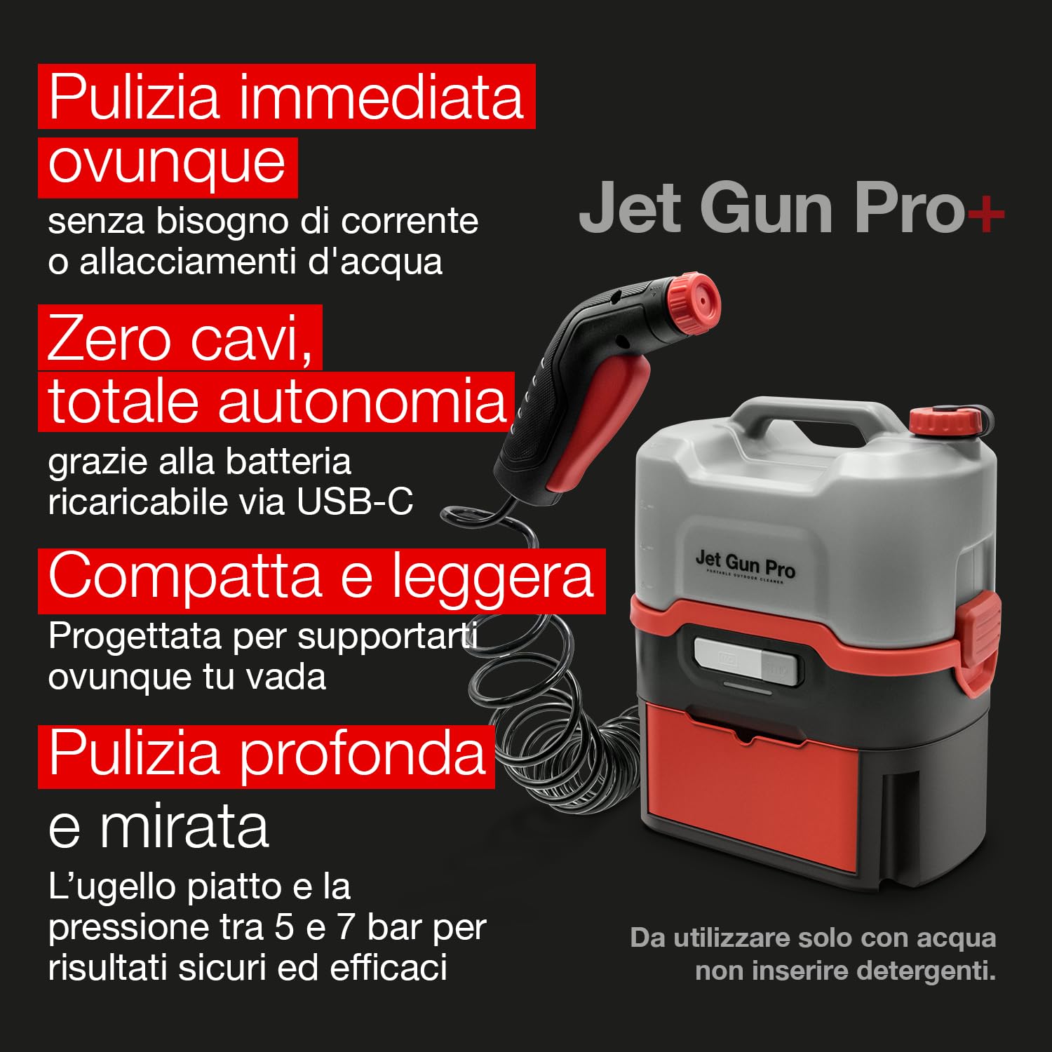 ERRECOM Kit Pulizia Completa Climatizzatori: JET GUN PRO+ Idropulitrice Portatile, Clima-Net 1L Pulitore Unità Interna/Esterna, A/C Tabs Pastiglie Climatizzatore, Cover Protezione Pareti Wally, Guanti
