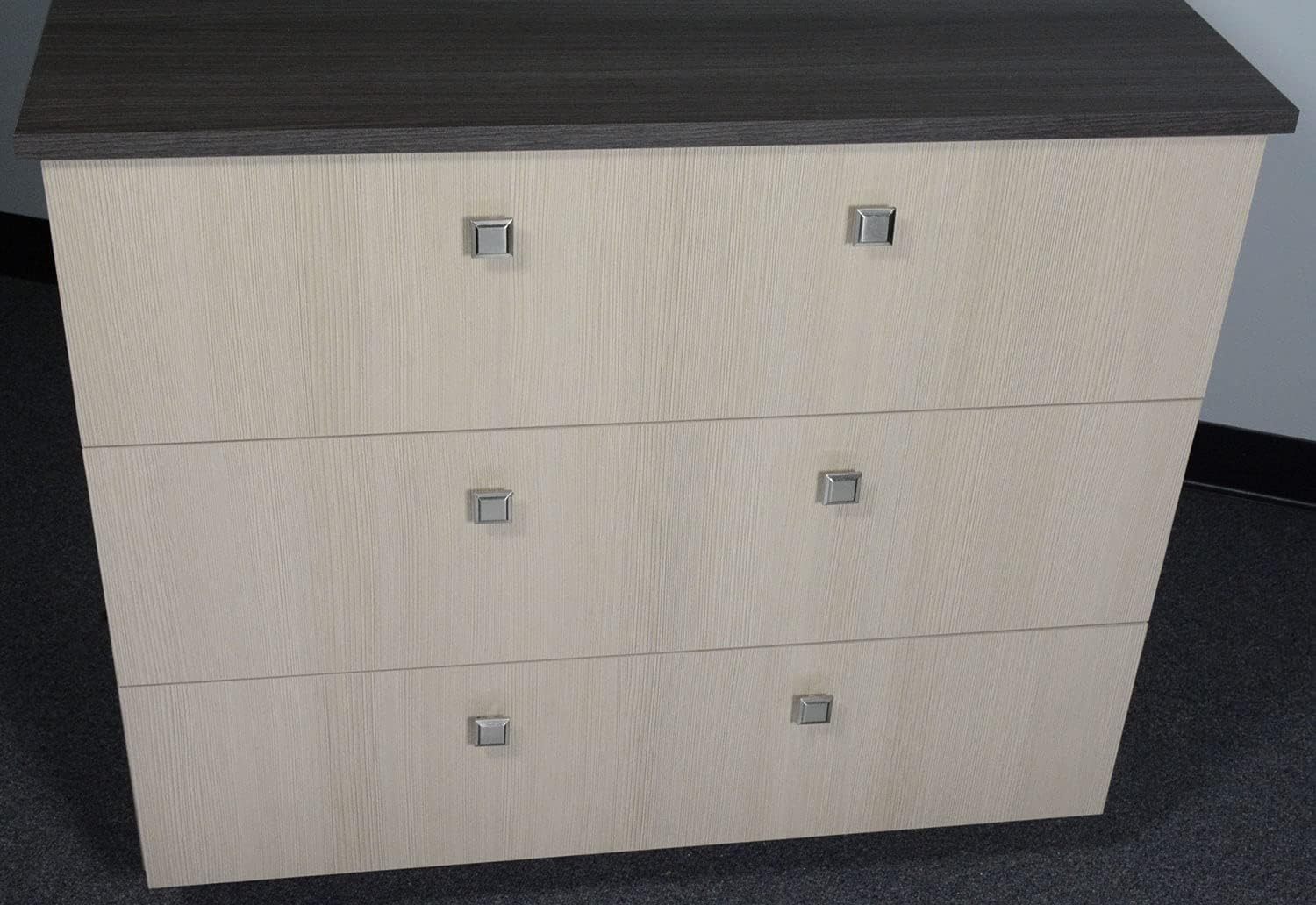 #1214-1-1/4 in. (32mm) Square Cabinet Knob, Brushed Nickel - 10 Pack