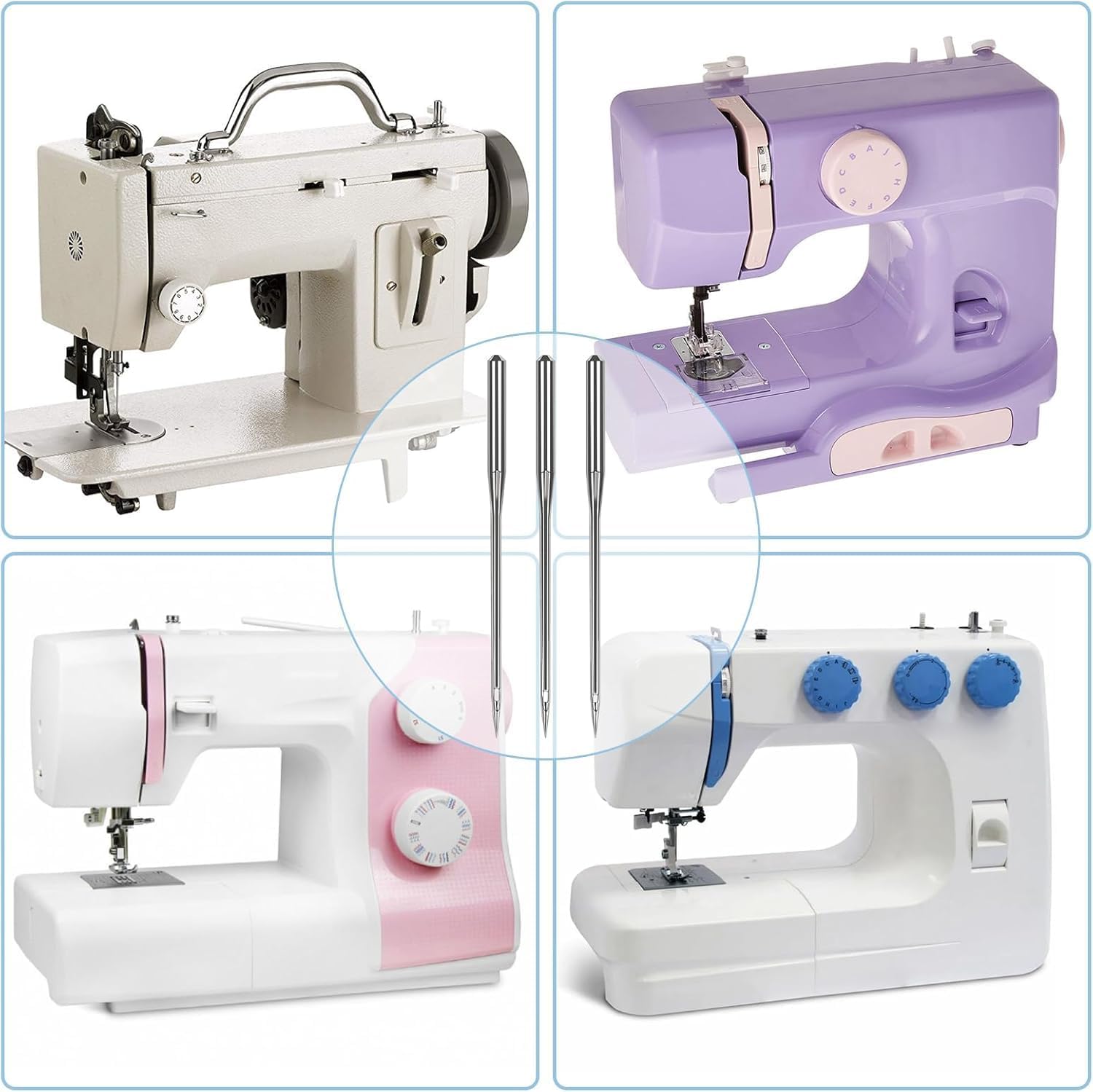 200 Pcs Universal Size 110/18 Heavy Duty Sewing Machine Needles, Quliting Sewing Machine Needles for Leather, Compatible with Kind of Home Sewing Machine - Image 4