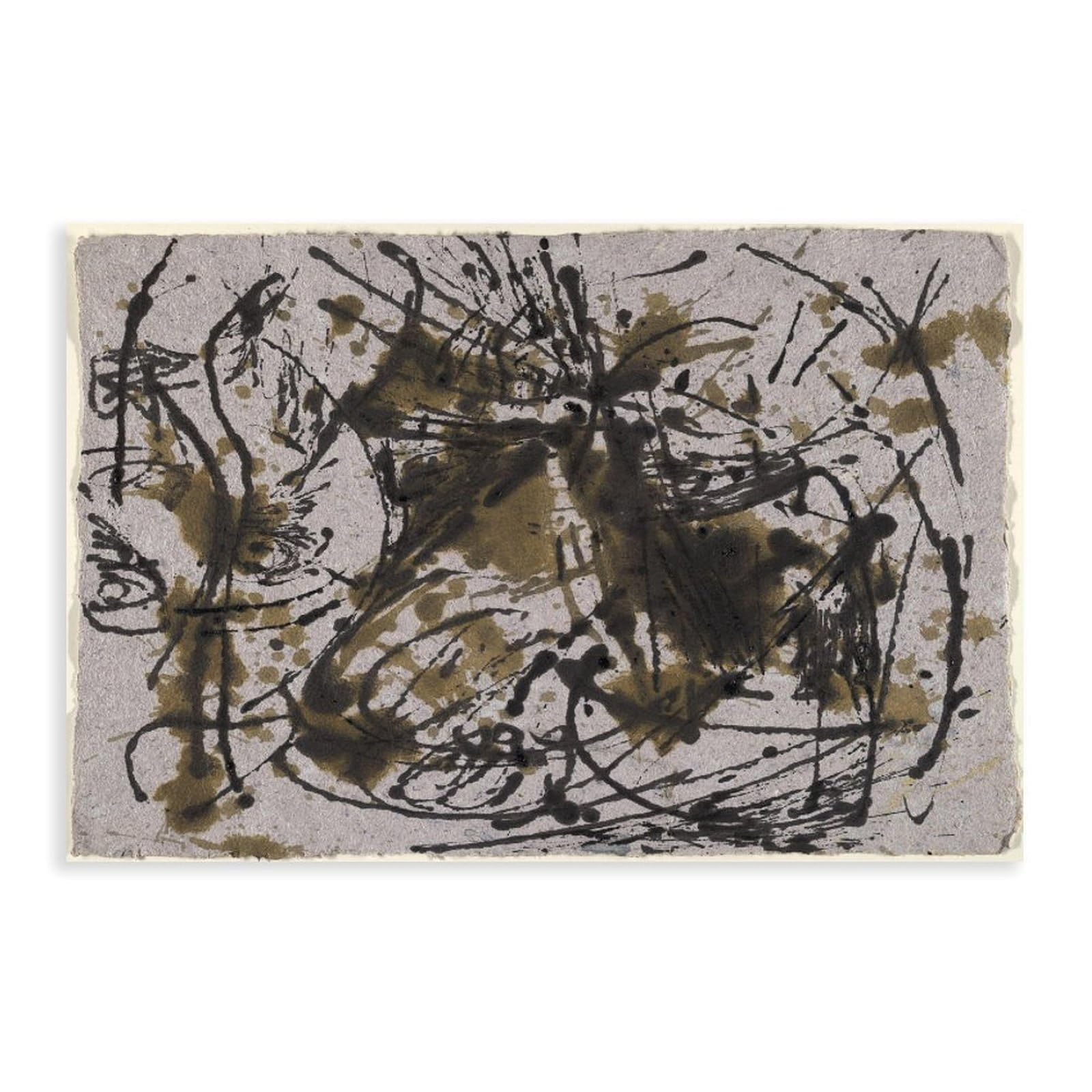WCYB Untitled, 1952 by Jackson Pollock Posters Prints Canvas Deco Paintings Wall Art Unframe 20" L X 30" W