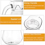 SOUJOY 2 Pack Plastic Pitcher, 2L/68 Oz Clear Iced Water Jug with Lid and Handle, Heat Resistant BPA-Free Tea Pitcher for Lemonade, Juice, Milk, Cold or Hot Beverage