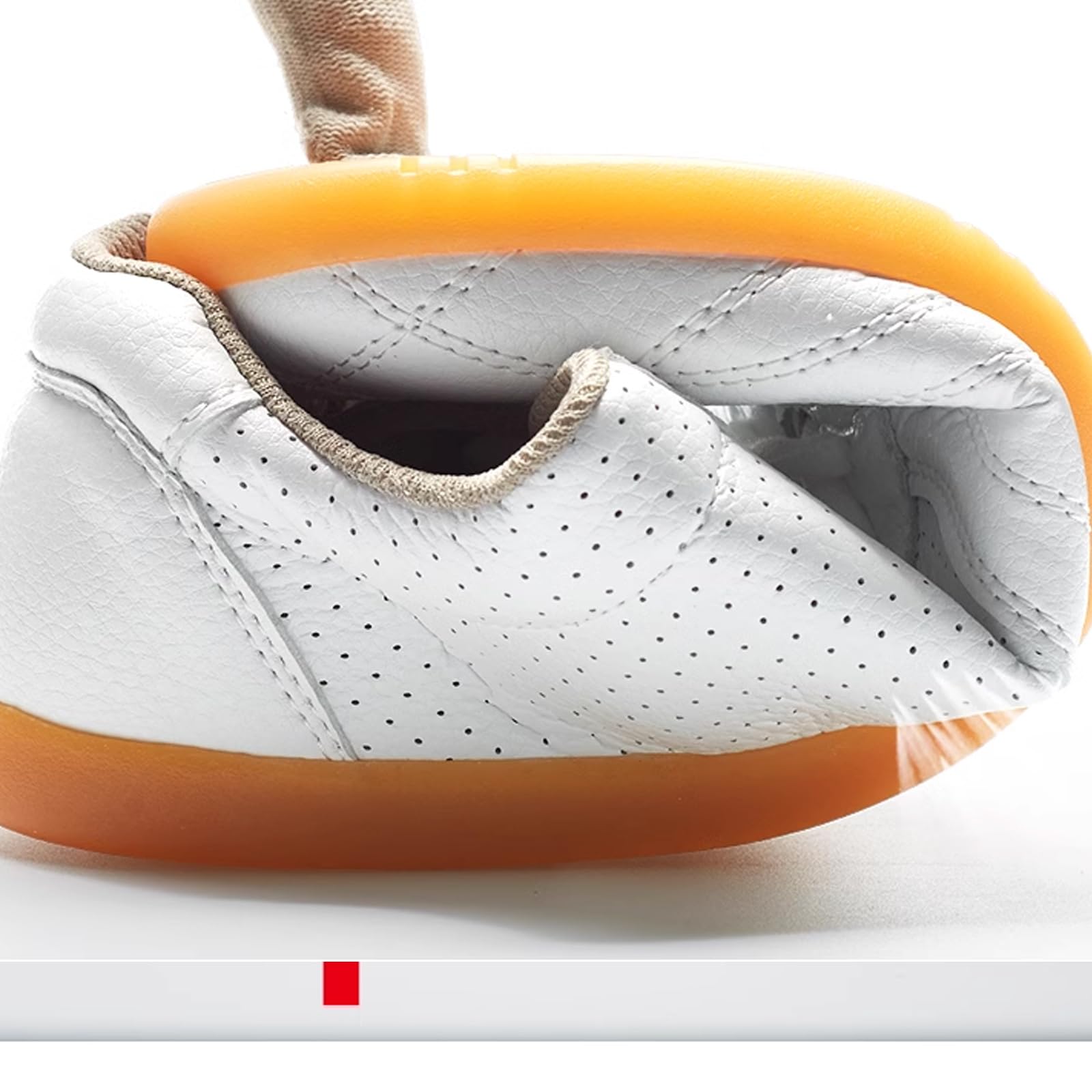 Chaussures de Cuirs Tai-chi pour Femme,Chaussures de Sports de Arts Martiaux pour Homme, Chaussures D'entraînement Taekwondo de Boxe Karaté Chaussures de Shao lin Qi Gong Wing C(Size:39EU,Color:blanc)