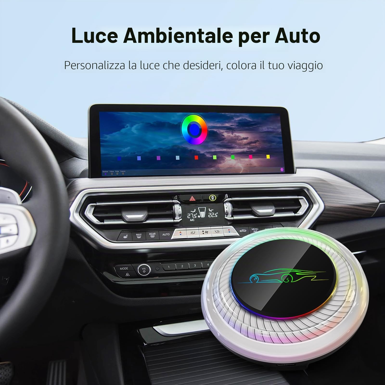 Multimedia wireless per BMW e altri con CarPlay/Android Auto | Android 13 8GB+128GB doppio WiFi 4G+HDMI Qualcomm 6125 GMS Google Play GPS GLONASS Beidou e navigazione in tempo reale