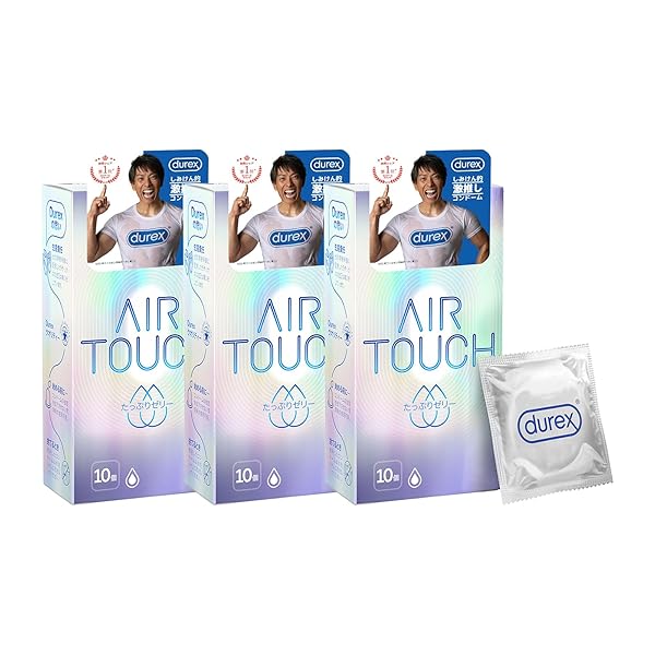 Durex デュレックス 【世界シェアNo1コンドームブランド】 コンドーム エアタッチ たっぷりゼリー 10個入×3 ラテックス製 Durex デュレックス 【世界シェアNo1コンドームブランド】 コンドーム エアタッチ たっぷりゼリー 10個入×3 ラテックス製