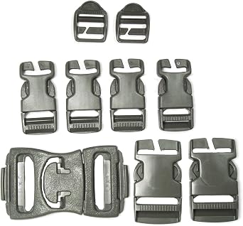 Replacement Field Repair No Sewing Mil-Spec Backpack Quick Attach Buckle Set Snap Clips