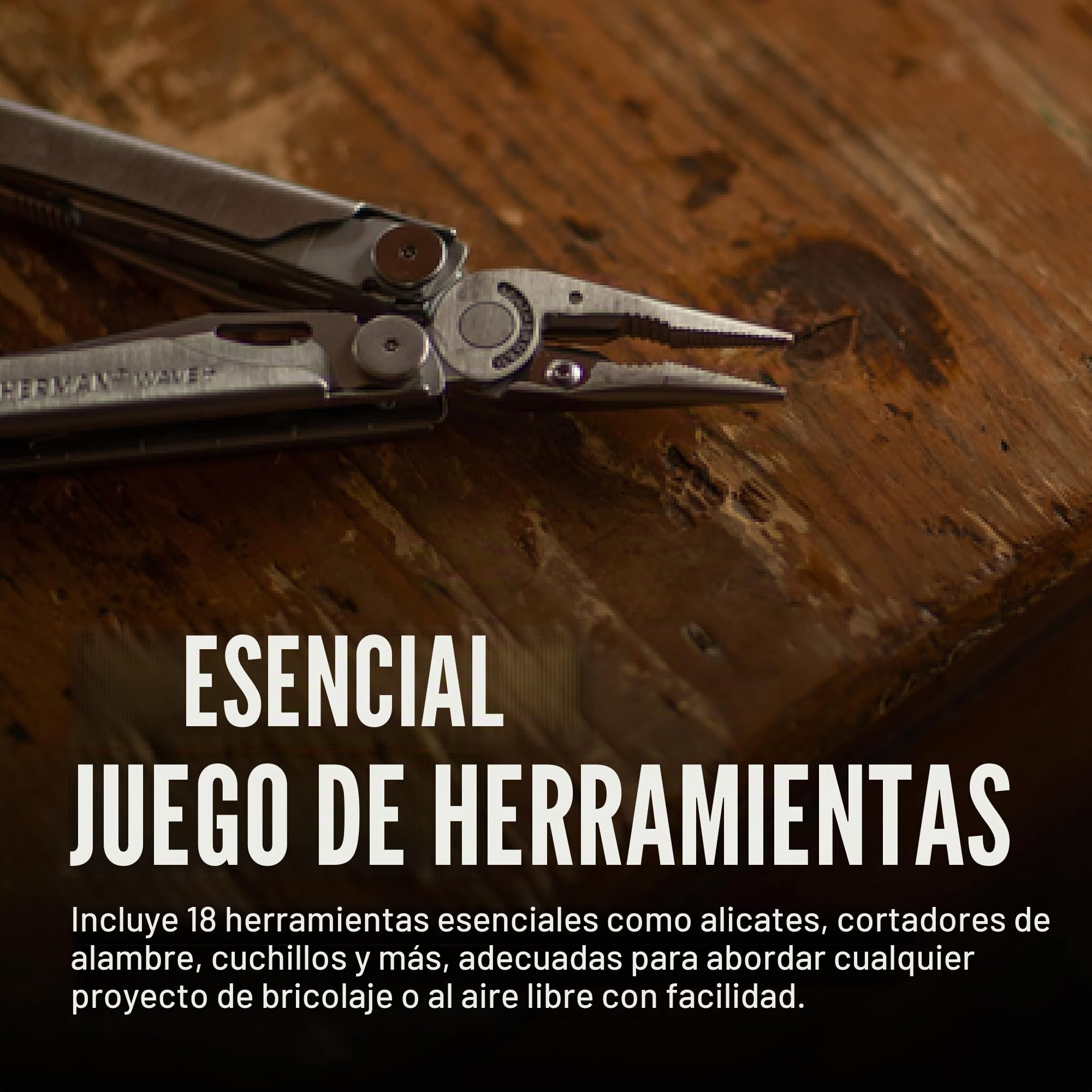 Ave Plus Multiherramienta con cortadores de alambre premium intercambiables, tijeras de resorte y funda de nailon