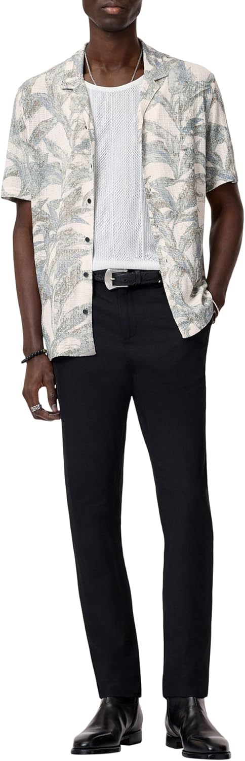 John Varvatos Mens Conant Camp Shirt