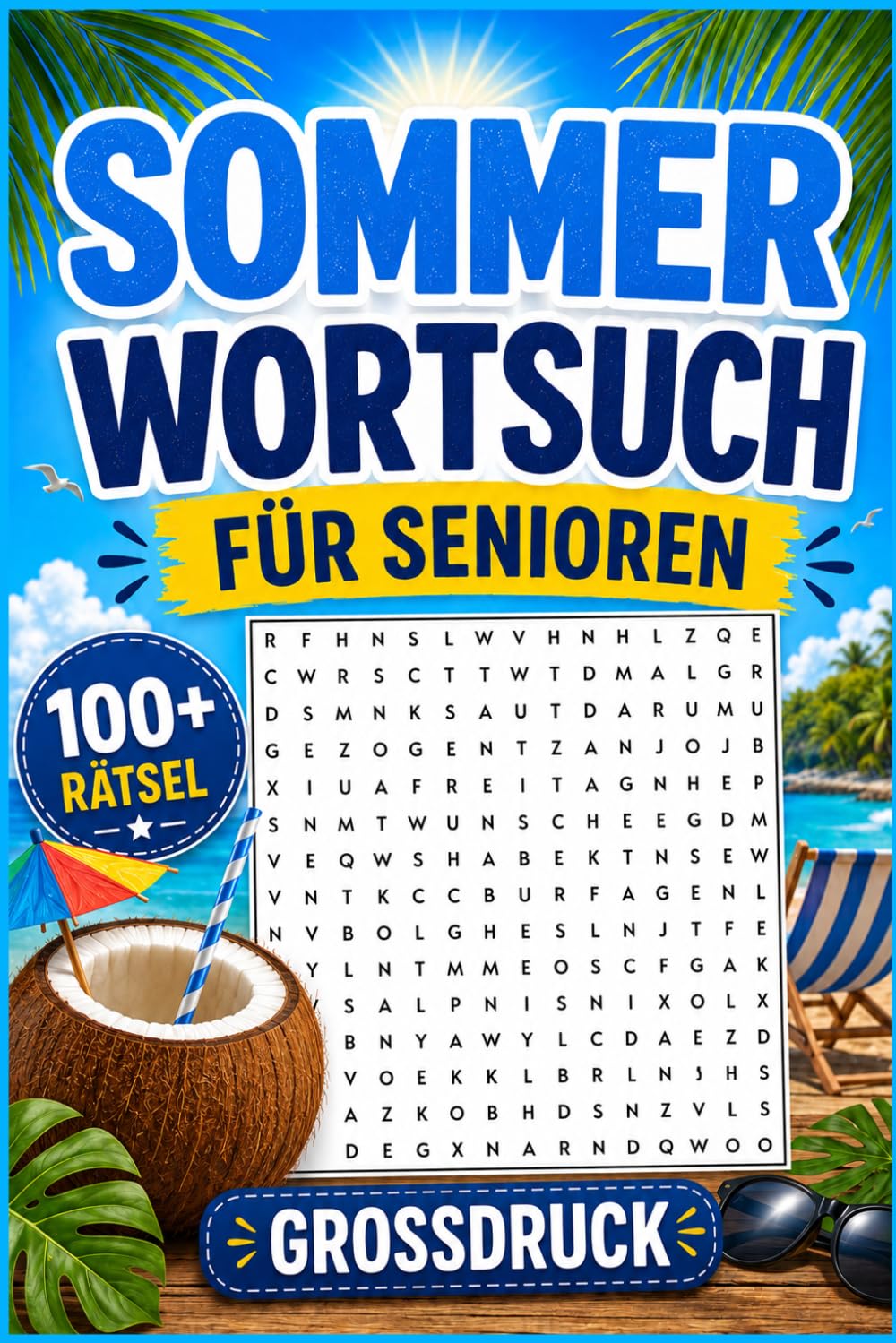 Große Sommer-Wortsuche für Senioren: 101 Wortsuchrätsel in Großdruck für Entspannung und Gedächtnistraining | Das perfekte Geschenk für Oma und Opa