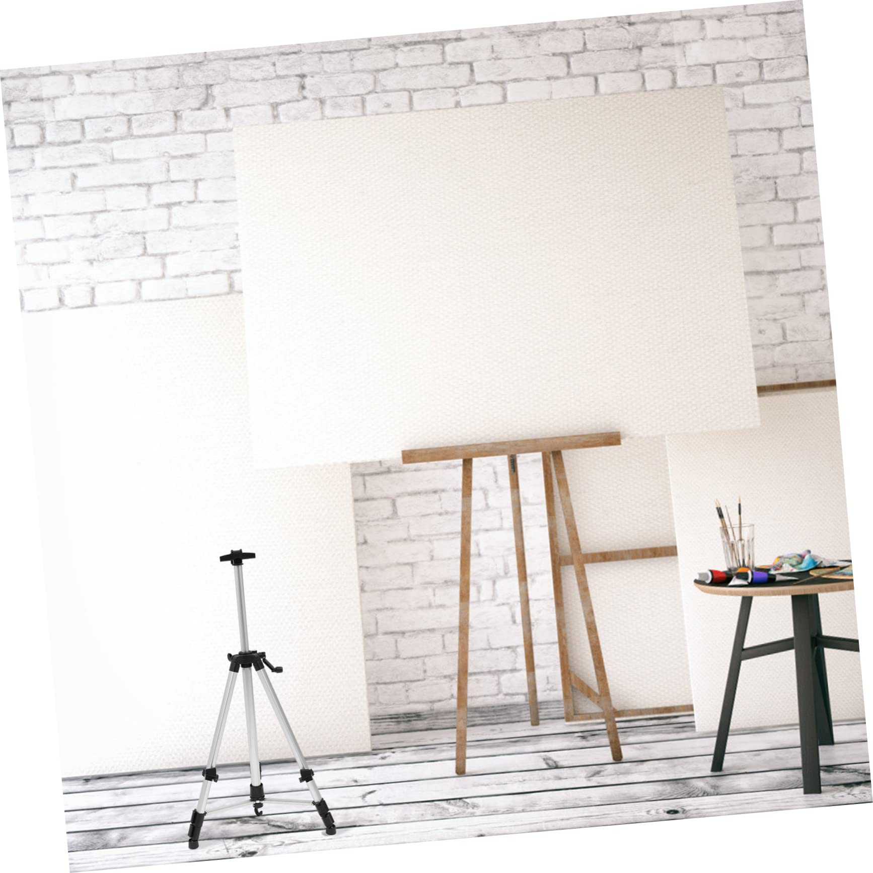 TEHAUX Foldable Easel Stand Mit Verstellbarer Höhe Stabiler Tripod Maleständer Für Drinnen Und Draußen Für Zeichnungen Malerei Und Ausstellungen