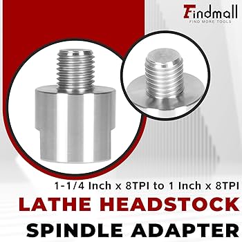 Amazon | findmall 旋盤ヘッドストックスピンドルアダプター 1-1