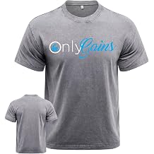 Only Gains Workout Shirt for Men, Washed Gym Shirt, Machine Washable, Durable &Novelty Design