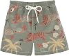 Short de baño para niño, verano, con cordón, talla L, Tigres Durmientes 1