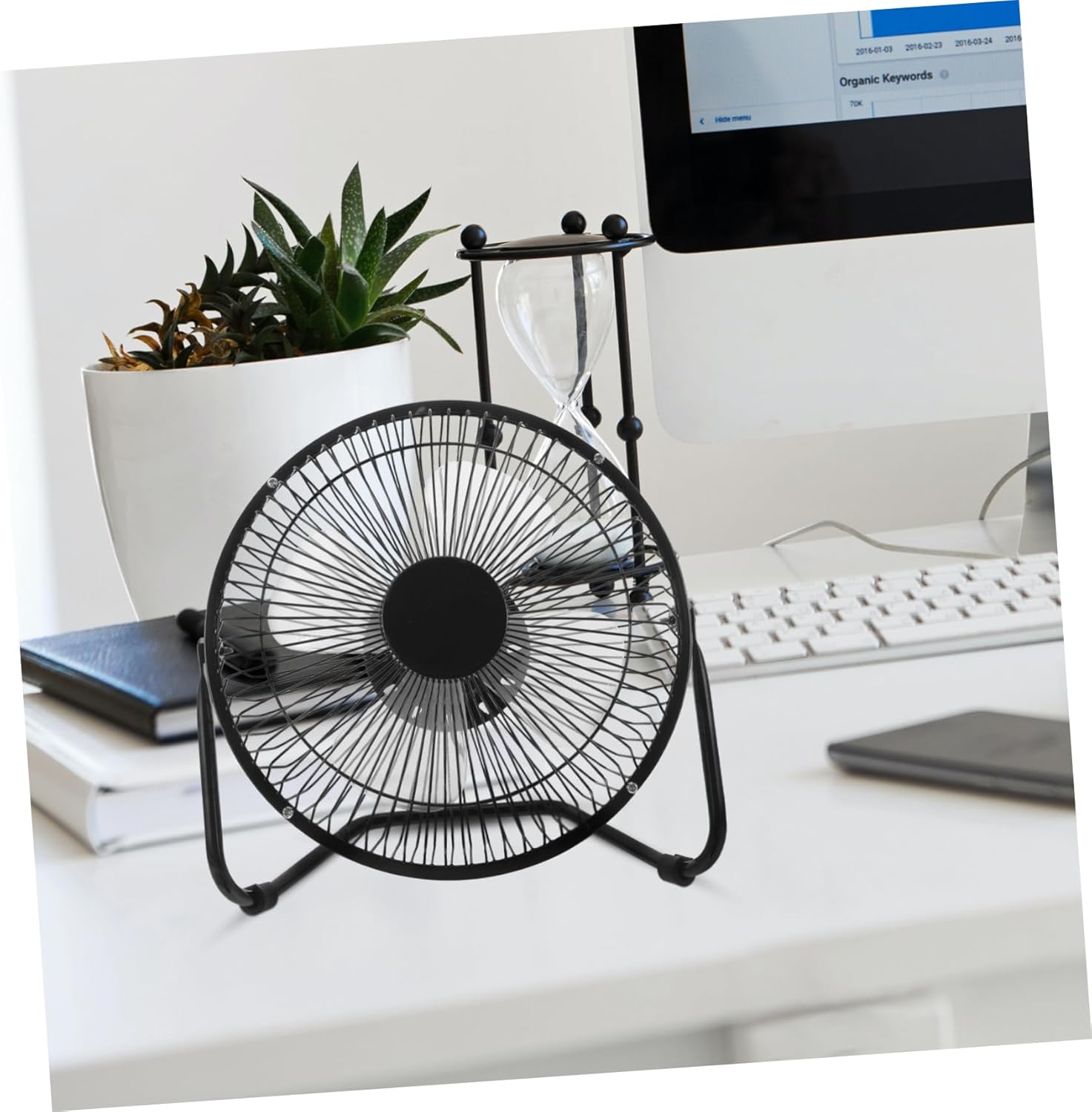 Angoily 360 Degree Portable Fan Lightweight Mini Desk Cool Fan for Laptop Pc Desktop Home Office Ultra-quiet