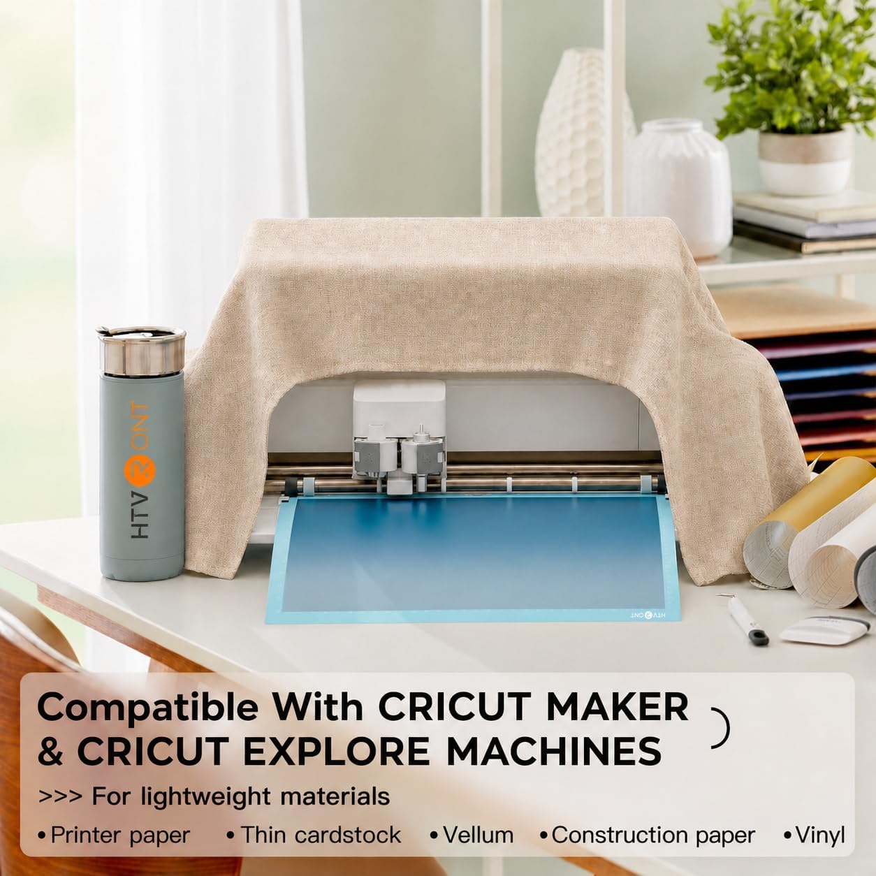 HTVRONT Light Grip Cutting Mat 12x12, 2 Pack, Quilting & Crafting