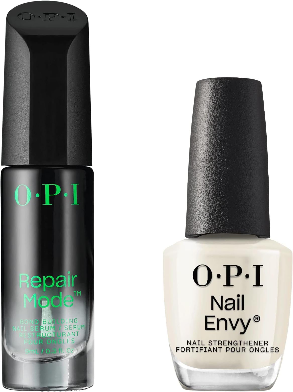 Repair Mode Bond Building Nail Serum, Patented Ulti-Plex Technology ™, Keratin Protein, Clear, 0.3 fl oz + OPI Nail Envy, Strengthening Treatment, Clear, Original, 0.5 fl oz, Vegan Formula