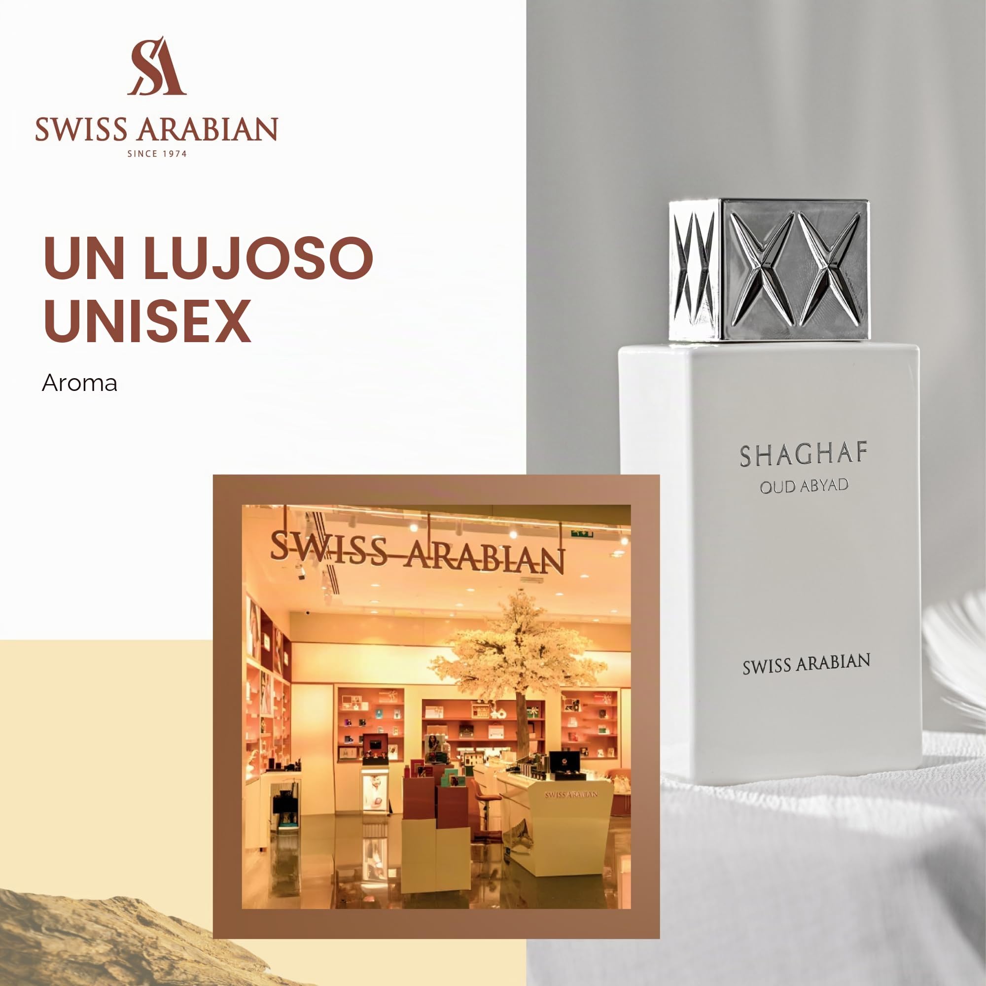 Shaghaf Oud Abyad by Swiss Arabian Eau De Parfum Spray (Unisex) 2.5 oz / 75 ml (Men)
