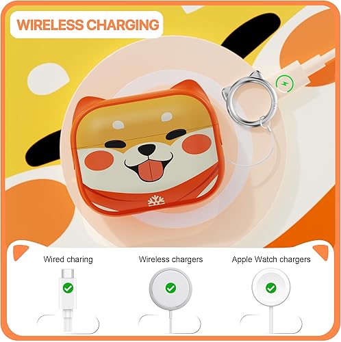 Miniatura 4 de RFUNGUANGO Funda protectora compatible con AirPods Pro de 2 generación, con función de soporte para teléfono celular, funda protectora adecuada para