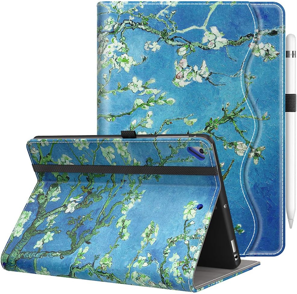 Vori iPad 9.7 2018/2017 (6th/5th Generation) Case - Multiple Viewing Angles iPad 6th Generation Covers Fit iPad Air 2 / iPad Air (Almond Blossom)