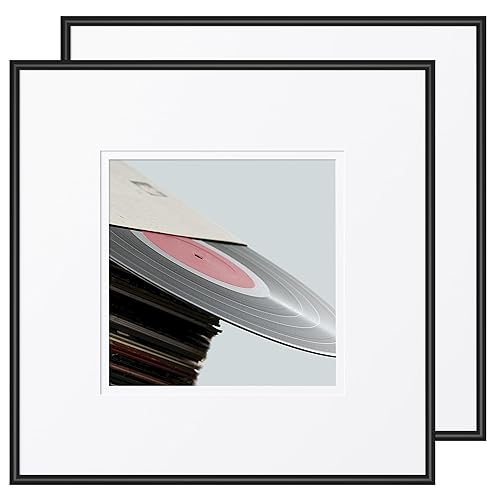 eletecpro 12.5x12.5 Vinyl Record Frame, Deep Album Picture Frame with