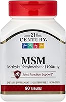Vista 1 de 21st Century MSM, 1.000 mg, 90 comprimidos