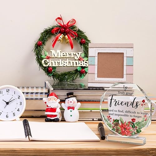 Vista 33 de Spiareal Regalos de amigos para mujeres, placa de amistad para mejor amiga, Acción de Gracias, Navidad, mejor hermana de flores, regalo