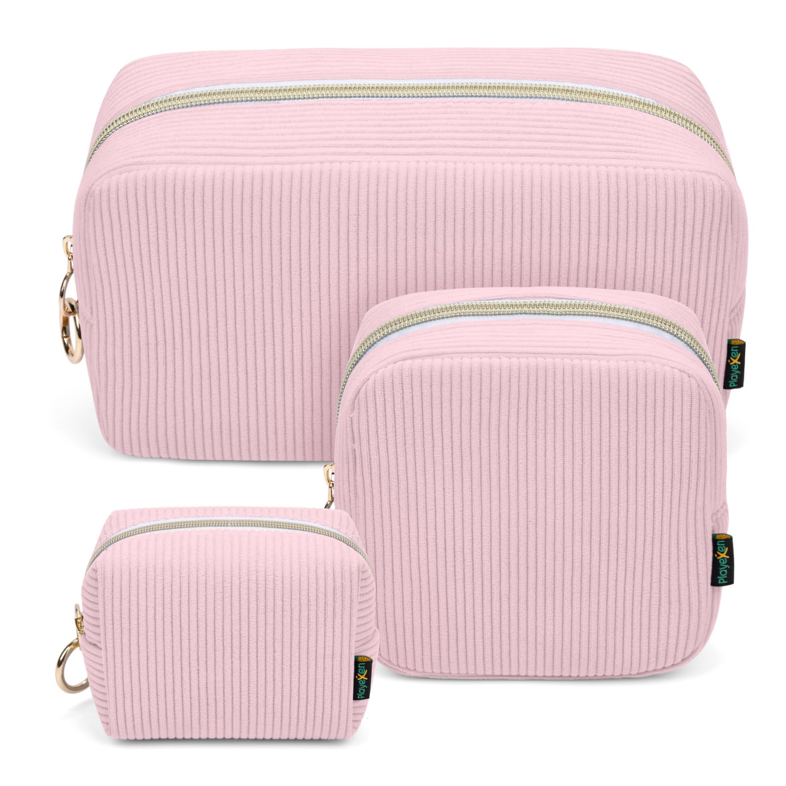 3 Stück Kosmetiktasche Kleine Make up Tasche Verdickt Cord S