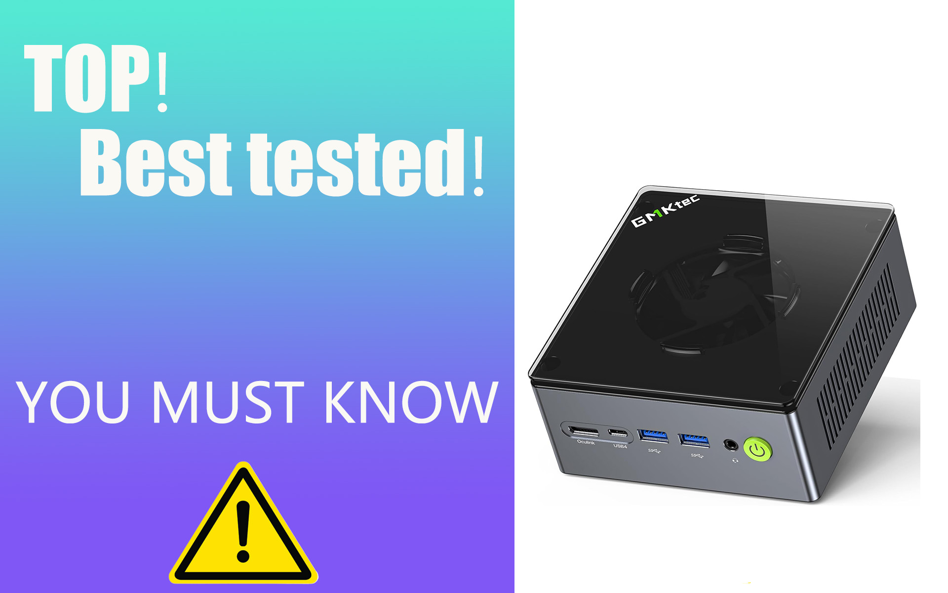 GMKtec Mini PC Gaming, M7 AMD Ryzen 7 PRO 6850H (8C/16T 4.70Ghz 