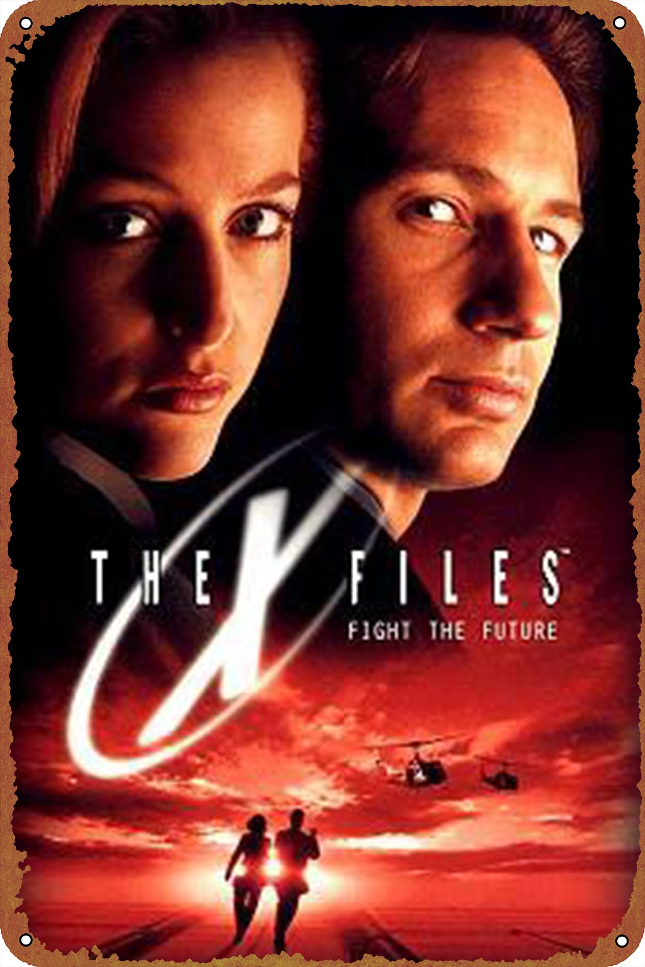 Amazon.com: The X-Files: Fight the Future Poster Vintage Look