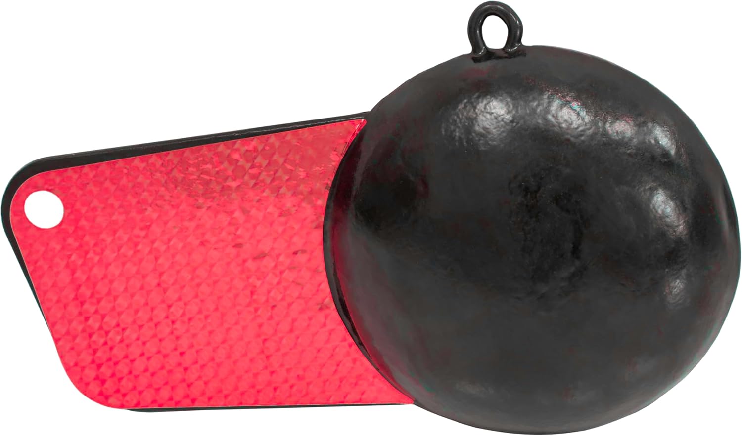 Extreme Max 3006.9244 Coated Pancake Downrigger Weight - 6 lbs. with Red Flash