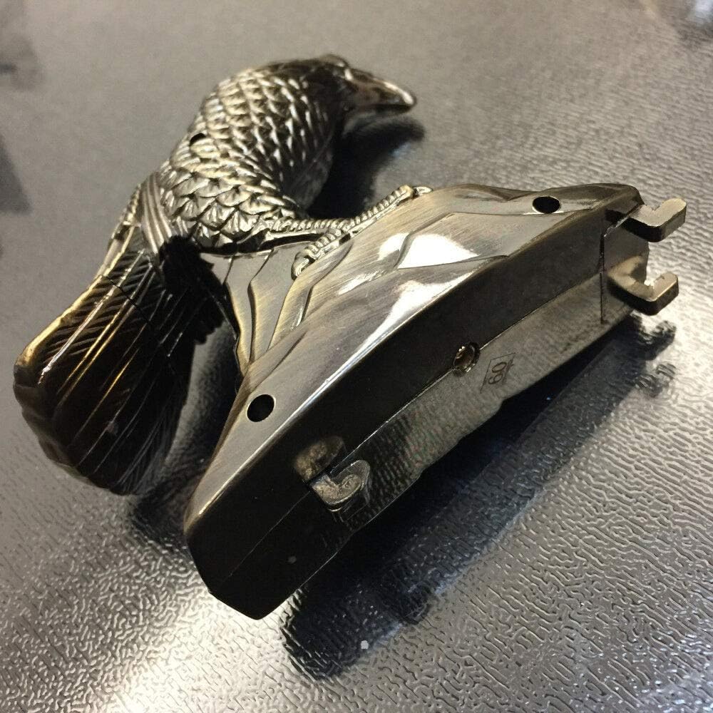 Eagle Shaped Cigarette Cigar Lighter Refillable Butane Gas Flame Lighter with Ashtray Ash Tray